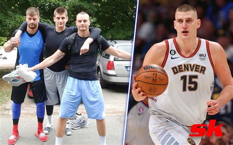 They grew up together in Serbia. Nikola Jokic and his brother, Strahinja, after the fourth …